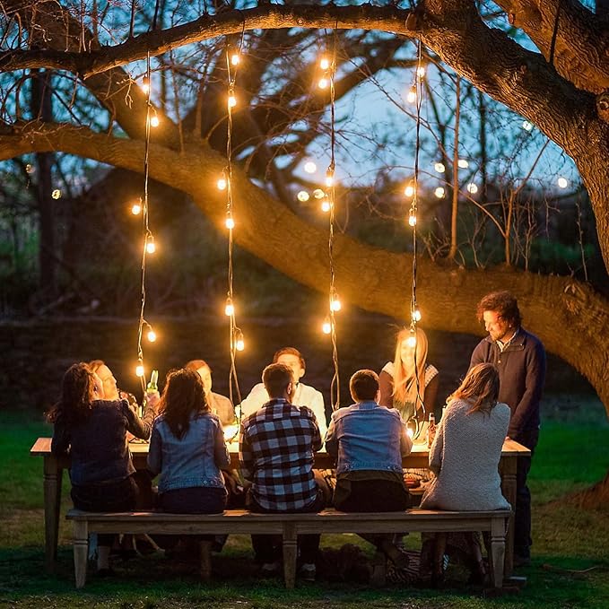 48 Pack S14 LED Replacement Bulbs for Outdoor String Lights, Shatterproof 1W E26 LED Bulbs, Waterproof Outdoor Light Bulbs for Patio Light, Soft White 2200K