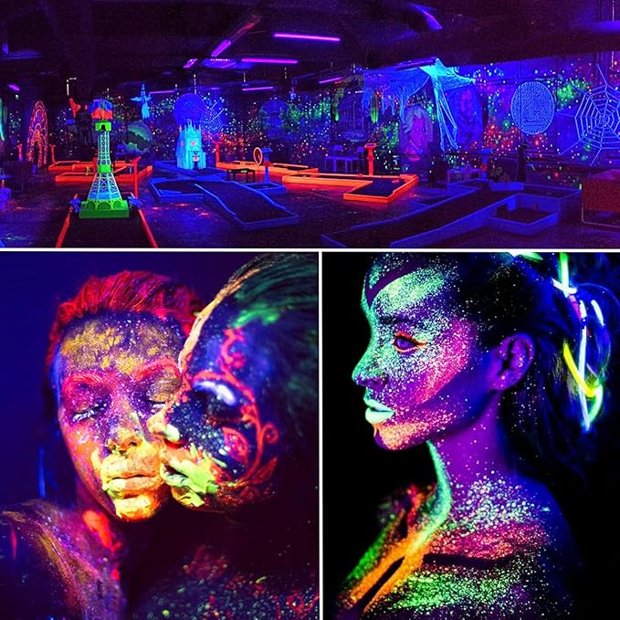 20FT Black Light Strip, 360 Lamp Beads, Flexible LED Blacklight Kit, 12V Blacklight Strips, Non-Waterproof for Indoor Decoration,Fluorescent Poster, Glow Party, Birthday, Wedding, Halloween