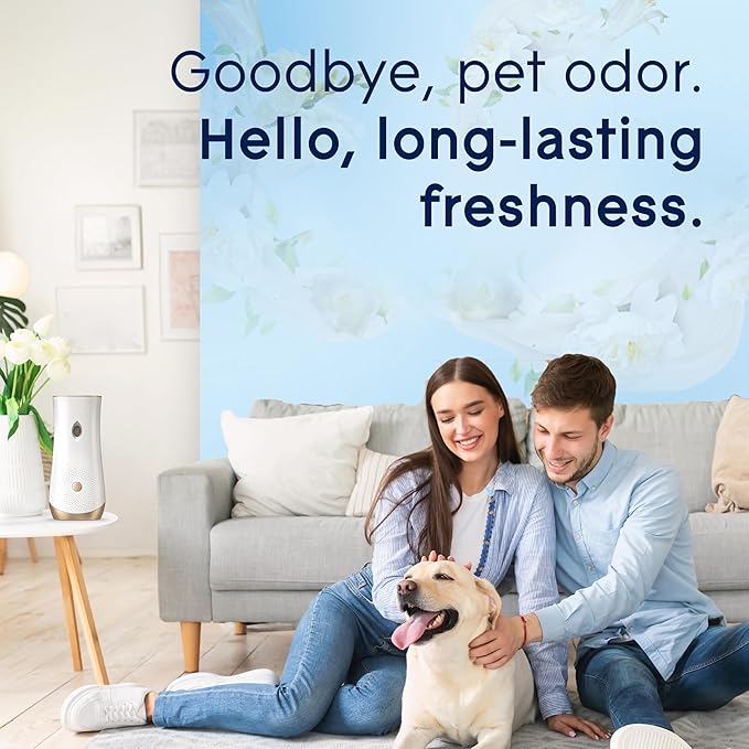 Glade Automatic Spray Refill, Pet Fresh Scent, Scented Air Freshener for Home and Bathroom, 6.2 Oz, 2 Count