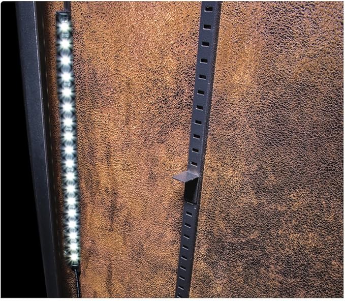 RHINO SAFE CO. Ultra Bright LED Light Kit, 9-15" Self-Adhesive Wands with 18 LED Lights Each, Motion Sensor Activated, Fits Ironworks, Rhino, Kodiak and Bighorn Safes