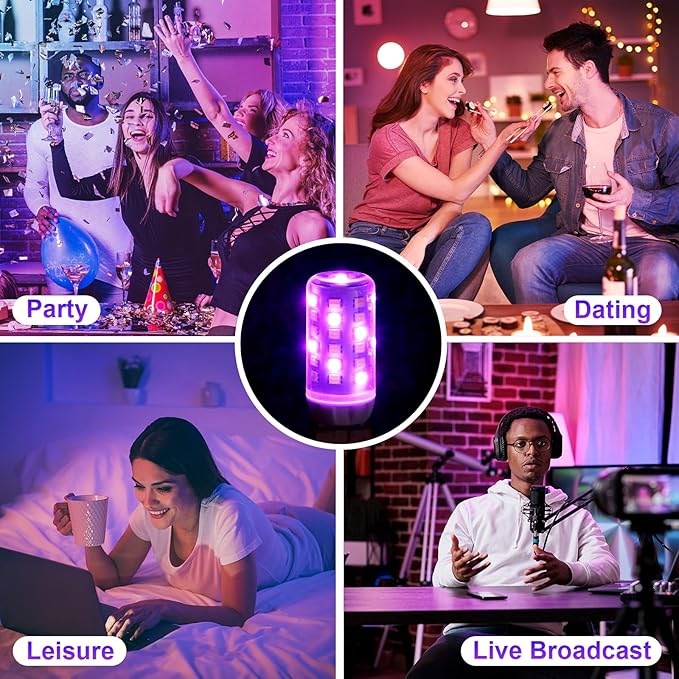 WiFi G9 Smart Bulb, LED Light Bulb, 3.5W=40W, Compatible with Alexa Google Home, Dimmable, RGBCW, Tunable White(2700k-6500k), 2.4GHZ WiFi Only, Smart LED Bulb Remote Control, No Flickering, 3P
