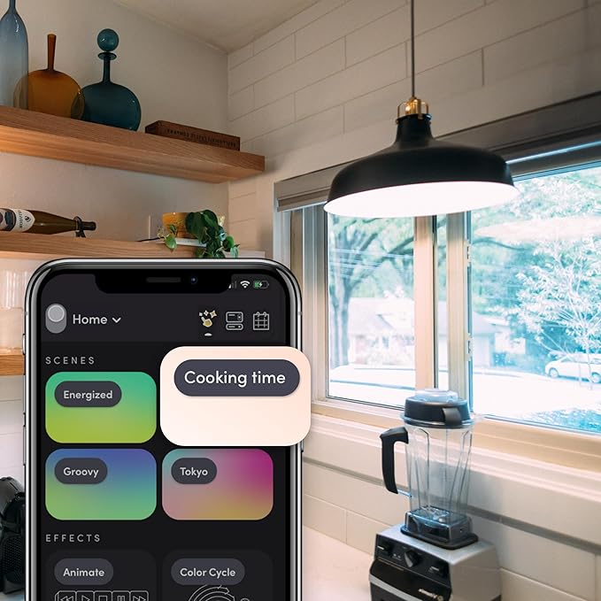 LIFX Color Smart Light Bulbs E26 (2-Pack), Matter Compatible RGB + Tunable White (800 Lumens), WiFi Dimmable Color Changing (2.4GHz), Compatible with Apple HomeKit, Alexa & Google