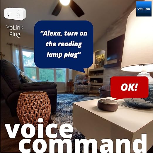 YoLink Smart Home Starter Kit: Smart Plugs with Energy Monitoring & Hub Kit, 2 Smart Outlet, Compatible with Alexa, Google, IFTTT, 1/4 Mile World's Longest Range