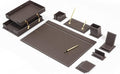 MOOGCO Desk Organizers - Desk Accessories - Leather Desk Organizer - Bonded Leather Set - Office Desk Accessories - Home Office Accessories - Desk Supplies - Leather Desk Set - Office Accessories