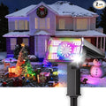 2 Pack - Solar Christmas Lights Outdoor Waterproof,6 Color Changing Spotlights &10 Modes, IP67 Waterproof,105° Adjustable Solar Spot Lights for Pathway/Garden/Yard/Patio/Landscape/Backyard Xmas Decor