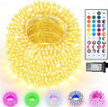 164FT 500LED Christmas Lights Color Changing, 35 Colors Easter String Lights with Remote, Waterproof Twinkle Fairy Light Clear Wire for Bedroom Easter Indoor Outdoor Holiday Party