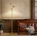 Tree Floor Lamp with Remote, Dimmable 3 Rotatable LED Lights, 5 Color Temps (2700K-6500K), Works with Smart Plugs, 63" Modern Standing Lamp for Living Room, Bedroom, Office – Bronze