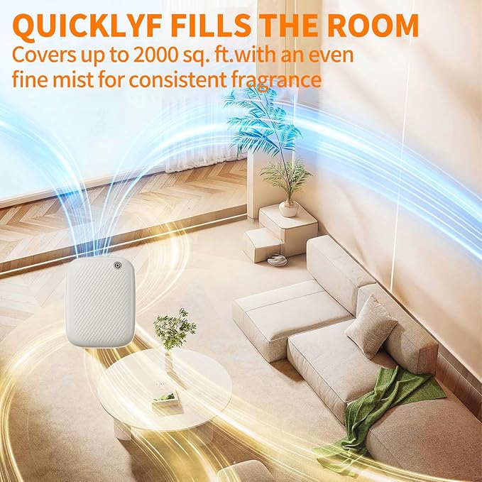 Smart Scent Air Machine Pro for Home, Waterless Essential Oil Diffuser, 400ML Cold Air Technology Scent Diffuser for Large Room and Commercial Use, Cover Up to 2000 Sq.Ft