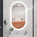 STARLEAD 36"x20" Oval LED Bathroom Mirror with Bluetooth Speaker, Dimmable Lighting, 3 Color Modes, Anti-Fog, Touch Control Wall Mounted Vanity Mirror