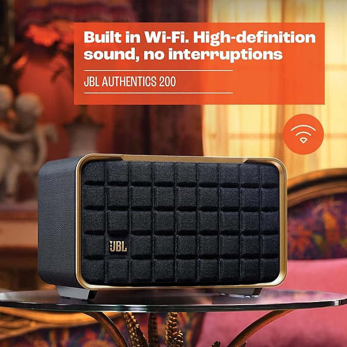 JBL JBLAUTH200BLKAM-Z Wi-Fi Bluetooth Smart Home Speaker - Certified Refurbished