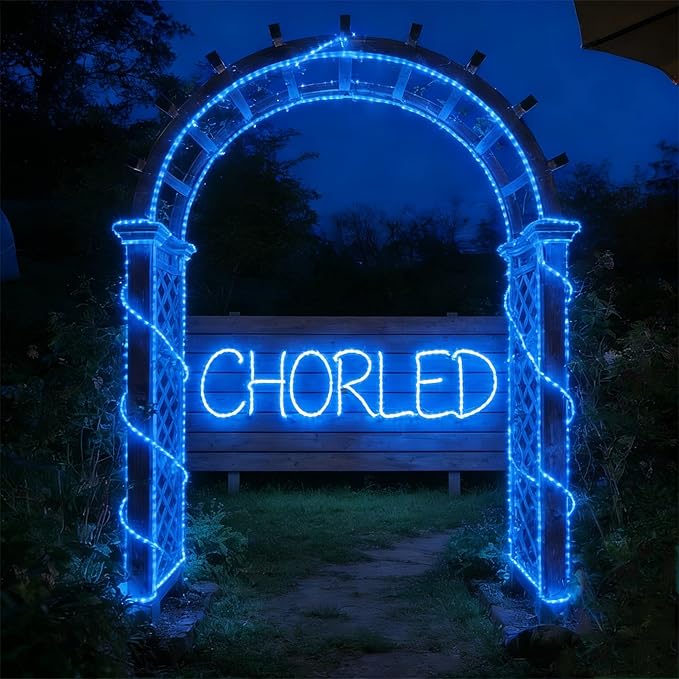 50ft Blue Rope Lights, Connectable for Indoor & Outdoor,110V Transparent Flexible Tube Lights,Waterproof LED Rope Lighting For Outside, Deck, Patio, Pool, Camping, Bedroom Decor Landscape Lighting
