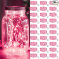 kolpop 30 Pack LED Fairy Lights Battery Operated, Mini Twinkle String Lights Battery Powered Waterproof for Christmas Mason Jars Party,Pink