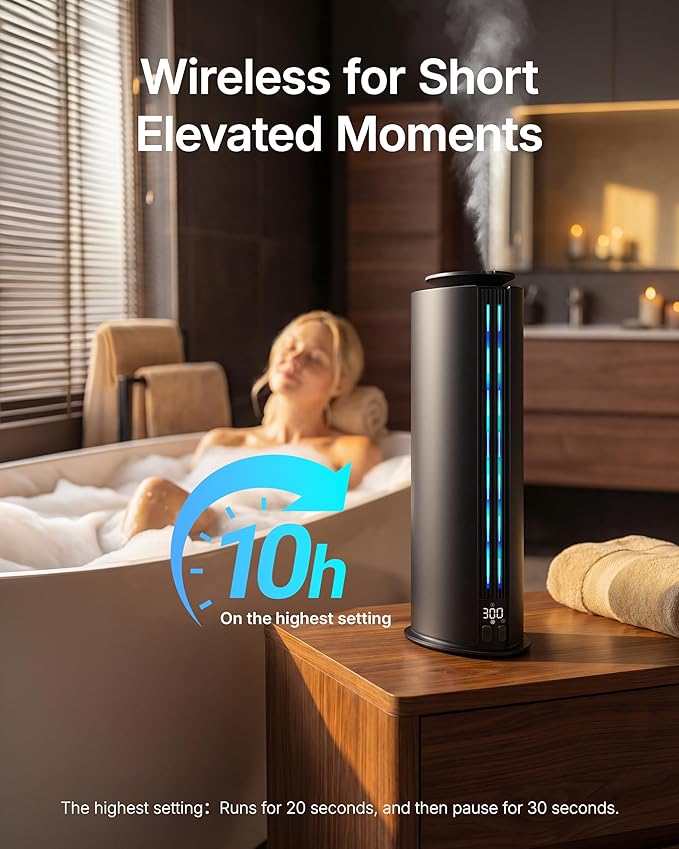 2026 Portable Waterless Diffuser, 1700 Sq Ft Hotel Collection Diffuser, 100ml Scent Air Machine for Home Cold Air Essential Oil Diffuser for Large Room Office, Quiet (Titanium Gray)