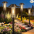 6 Pack Solar Pathway Lights Outdoor, Upgraded Bright Solar Powered Garden Light Outside, Waterproof Outdoor Lighting for Landscape Lawn Patio Yard Path Driveway Walkway Decor, Warm White