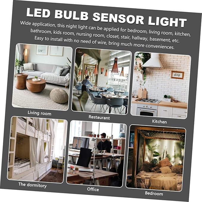 UPKOCH Motion Sensor Led Ceiling Light Flush Mount Smart Night Light for Hallway Office Home Acrylic Material Easy Install