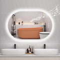 STARLEAD 24"x36" Oval LED Bathroom Mirror with Bluetooth Speaker, Dimmable Lighting, 3 Color Modes, Anti-Fog, Touch Control Wall Mounted Vanity Mirror