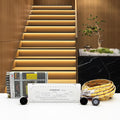 Intelligent Motion Sensor LED Stair Lighting Kit KMG-3233, 60 Inch Cuttable LED Strip Light for Indoor Stair Lights - Warm White 3000K, 20 Stairs