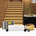Intelligent Motion Triggered LED Stair Lighting Kit KMG-3233, 40" Cuttable LED Strip Light for Indoor LED Stair Lights (Warm White 3000K,24 Stairs)