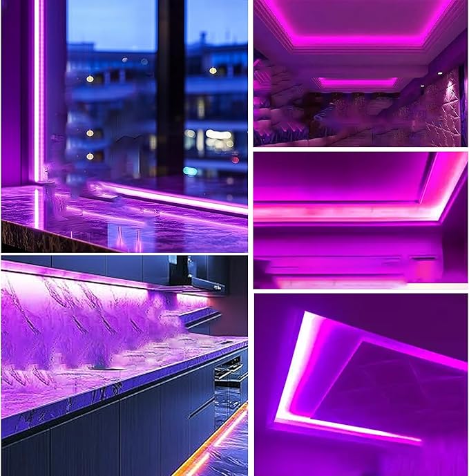 5V USB COB LED Strip Lights,16.4FT/5M,Purple,320LEDs/M,8mm Width,Not Waterproof IP20,1M USB Cable,Flexible LED Tape Light for DIY Home Indoor Decoration