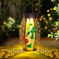 Larekook Hummingbird Solar Lantern Outdoor Waterproof,13" Large Hanging Lantern Decorative,Metal Hummingbird Solar Lights for Yard Table Porch Patio Garden Decor,Birthday Gifts for Women Mom