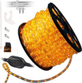 WYZworks 1656LEDs 150ft LED Outside Rope Lights, Outdoor ETL Certified Waterproof Permanent 360 Degree Light Emitting, Flexible Tube, Connectable, Christmas Palm Tree Exterior Landscape, Orange