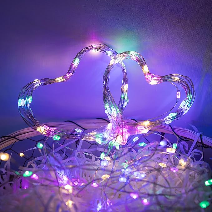 Fairy Lights Plug in,400FT 1200LEDs Waterproof Led String Lights,8 Modes Remote Twinkle Light for Outdoor Indoor Christmas Wedding Birthday Garden Party Decorations,Silver Wire,Multicolor