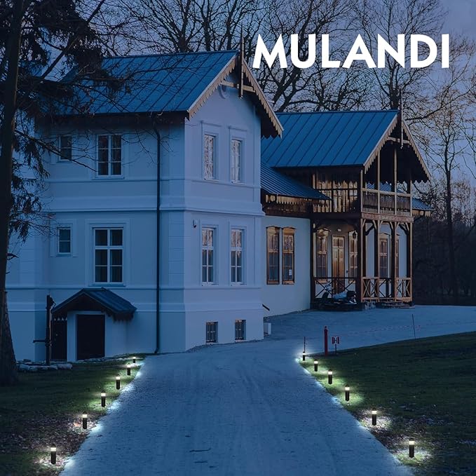 Smart WiFi/BLE LED Pathway Lights (8 Pack) - APP Controlled Color Changing Low Voltage Outdoor Landscape Lighting, Music Sync, 12V Die-Cast Aluminum Bollard Lights for Garden