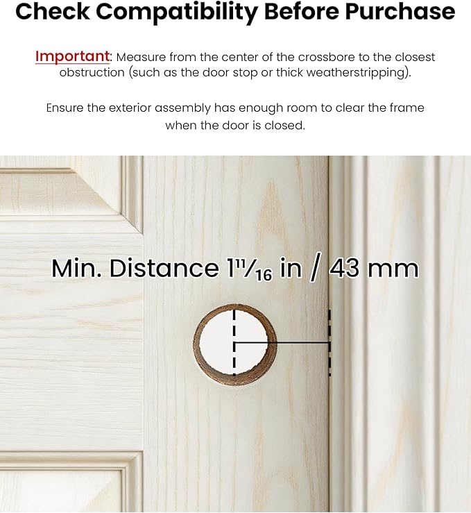 Lockin Veno Palm Vein Smart Lock with Built-in Wi-Fi, 7-Month Battery, Matter Compatible, Palm Vein & Fingerprint Unlock, Keyless Entry, App Control, Auto-Lock, PIN Code, ANSI Grade 2, IP65 Waterproof
