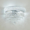 2-Lights Crystal Icicle Prisms Drops Wall Sconce Light for Living Room Dining Room Bathroom Vanity Mirrors Hallway Bedroom Closet Stairway (Chrome)