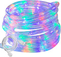50ft Multicolor Rope Lights,Connectable for Indoor & Outdoor,110V Transparent Flexible Tube Lights,Waterproof LED Rope Lighting For Outside,Deck,Patio,Pool,Camping,Bedroom Decor,Landscape Lighting