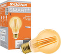 Sylvania WiFi LED Smart A19 Amber Finish Light Bulb, 4.5W Efficient, for Alexa/Google Assistant, 2000K, No Hub Required - 1 Pack (75800)