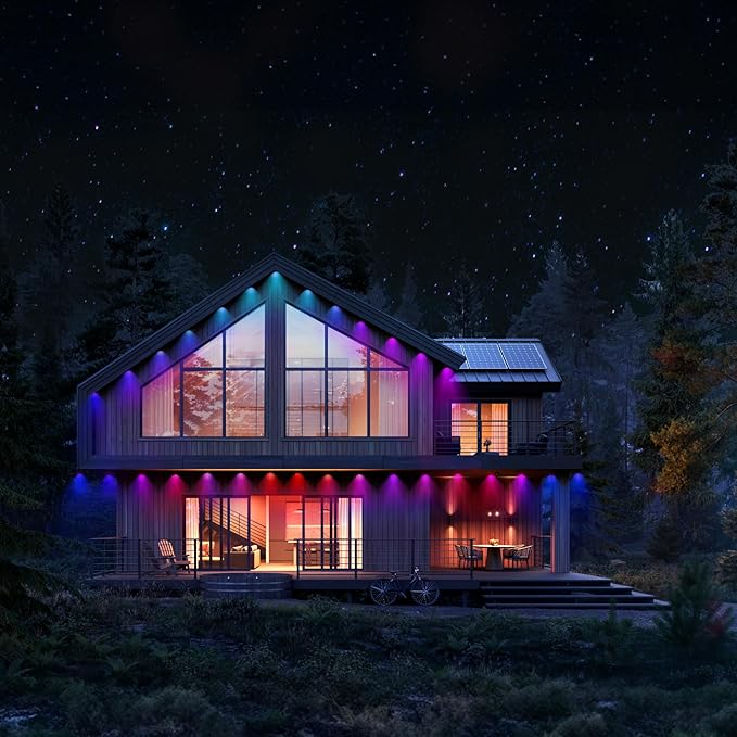 LIFX 50ft Permanent Outdoor Light Extension, Smart RGBW LED Strip, Wi-Fi Enabled, Supercolor, Compatible with Alexa, Google, Requires 50ft Base Kit, for Holiday & Everyday Use, LFXSL50-30/LED/50EXT