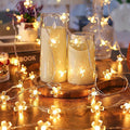 Fairy Battery & USB Flower String Lights Girls Bedroom, 10ft 30 LED Decorative Cute Cherry Blossom Floral Lamp for Christmas, Birthday, Wedding Party, Centerpiece, Dorm Indoor Decoration (Warm White)