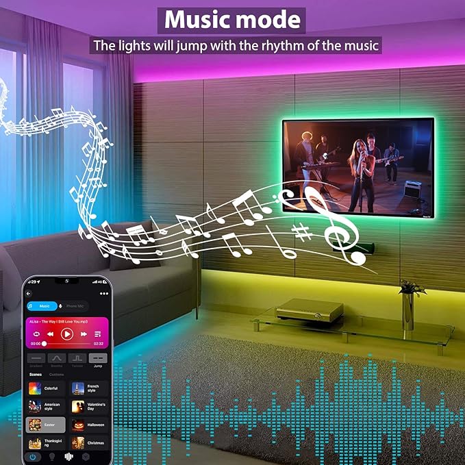 Sumaote RGBW COB Led Strip Light 32.8 FT, 24V 6720LEDs 12mm Width RGBW WiFi Tape Light with APP & Remote Control, 3000K Dimmable for Indoor Home Decor, Compatible with Alexa