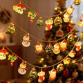 Christmas String Lights,10FT 20LED New Year Lights USB & Battery Operated (Not Included) 2026 Cute Christmas Fairy Lights, 2 Flashing Modes for Christmas Tree Decor Indoor Outdoor,Home,Party,Wedding