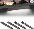 4-Packs 5W 12inch LED Hardscape Paver Lighting,12V AC/DC Low Voltage Retaining Wall Lights,LED Landscape Lighting,5000K Daylight White Outdoor Step Light,50,000 Hours Lifespan