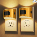DORESshop LED Night Light[2 Pack], Night Lights Plug into Wall, 3 Mode Plug in Night Light with Motion Sensor, Dusk to Dawn Sensor, Nightlights for Adults, Bedroom, Bathroom, Hallway, Golden Cover