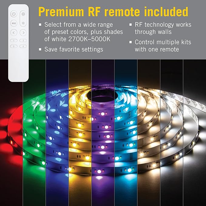 Armacost Lighting RibbonFlex Home 24V RGB+WW Multicolor Strip Light Kit 426510