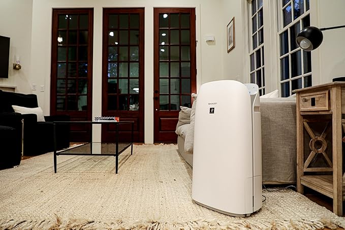SHARP Smart Air Purifier with Humidifier Combo – Covers up to 1,913 sqft in one hour, Compatible w/Alexa & Google Asst. Energy Star 3.0, True HEPA Filter for Large Room, Bedroom - KCP70UW