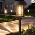XMCOSY+ Solar Pathway Lights 6 Pack, 20 Lumens Bright Solar Garden Lights, Auto On/Off 10 Hours with Metal Glass Solar Powered, Waterproof Landscape Lights for Outside Yard Walkway Driveway Lawn
