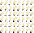 48 Pack S14 LED Replacement Bulbs for Outdoor String Lights, Shatterproof 1W E26 LED Bulbs, Waterproof Outdoor Light Bulbs for Patio Light, Soft White 2200K