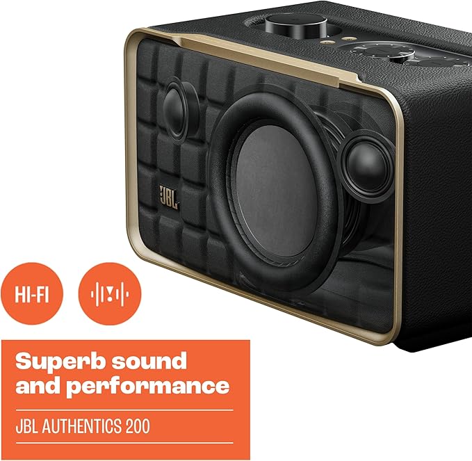 JBL JBLAUTH200BLKAM-Z Wi-Fi Bluetooth Smart Home Speaker - Certified Refurbished