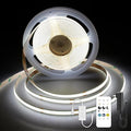 AUZIWECOB LED Strip Lights 9.84ft, White LED Light Strip 6000K, DC24V Tape Light, CRI93+, Bluetooth App Control, Dimmable LED Strips for Bedroom,Cabinet,Living Room.