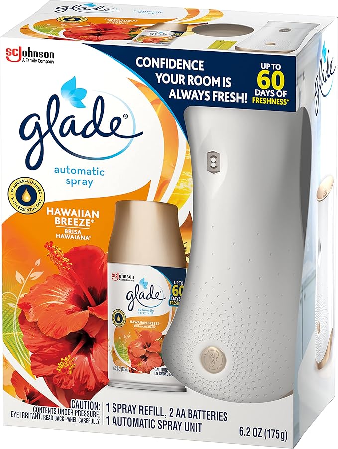 Glade Automatic Spray Air Freshener Starter Kit (6.2 Ounce (Pack of 3))