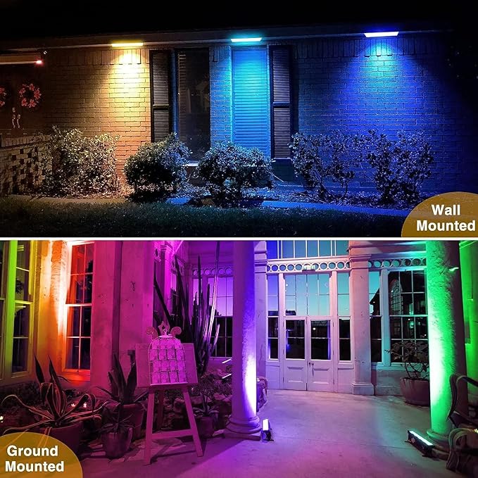 50W RGB Wall Washer Light, RGB Light Bar LED Smart Wall Lights with Remote Control Waterproof IP66 Dimmable LED Flood Light Bar Indoor Lights for Building, Stage, Wedding, Party