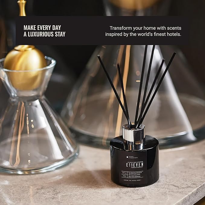 Mystify Reed Diffuser Set, Luxury Hotel Inspired Home Diffuser with Hints of Jasmine, Green Melon, and Lily, Lasting 4 Months Longevity, 100mL