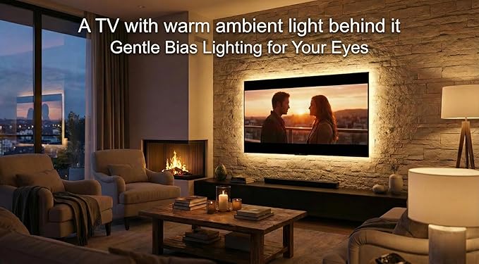 USB Light Strip Warm White 3000k CRI92+ 5v Small Cuttable COB Led Strip Light with Dimmer Switch, 10Watt/6 ft for TV Backlight,Cabinet,Bedroom,Indoor DIY Lighting Project