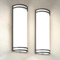 ASD 18 Inch LED Outdoor Sconce Lights - 20W 120-277V 3000K 4000K 5000K Black Exterior Lighting Fixtures, Dimmable Exterior Lights for House, Modern Patio Wall Light Fixture ETL, 2 Pack