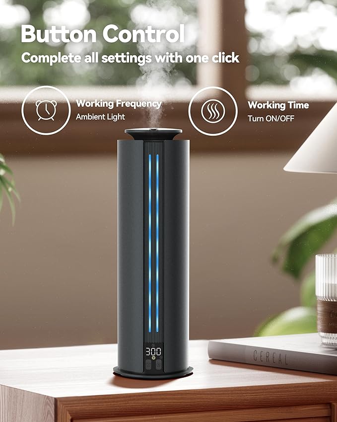 2026 Portable Waterless Diffuser, 1700 Sq Ft Hotel Collection Diffuser, 100ml Scent Air Machine for Home Cold Air Essential Oil Diffuser for Large Room Office, Quiet (Titanium Gray)