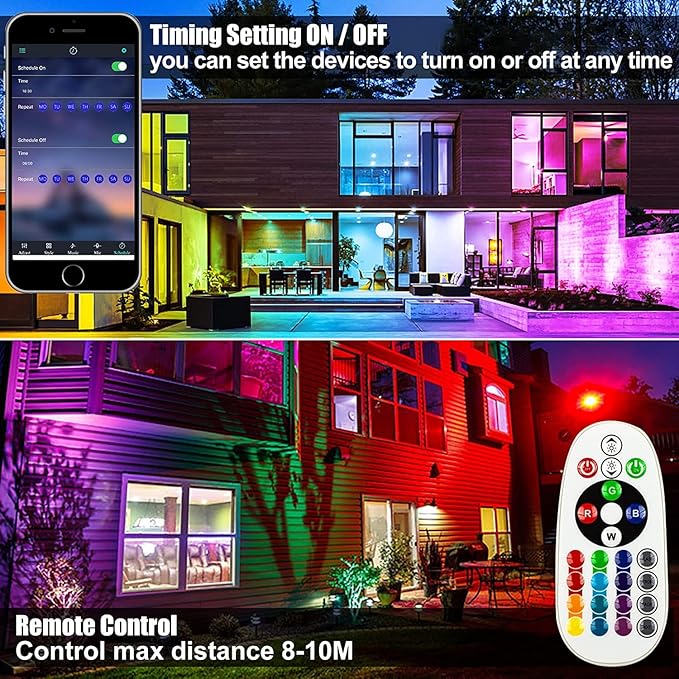 50W RGB Wall Washer Light, RGB Light Bar LED Smart Wall Lights with Remote Control Waterproof IP66 Dimmable LED Flood Light Bar Indoor Lights for Building, Stage, Wedding, Party
